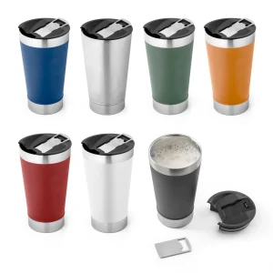 Copo térmico Stanley Aço Inox Parede Dupla com Tampa e Abridor Personalizado Laser ou DTF Empresa 500ml