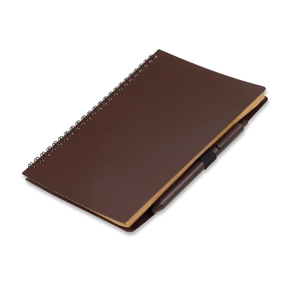 CADERNO PARA ANOTAÇÃO COM CANETA FIBRA DE CAFE - Image 2