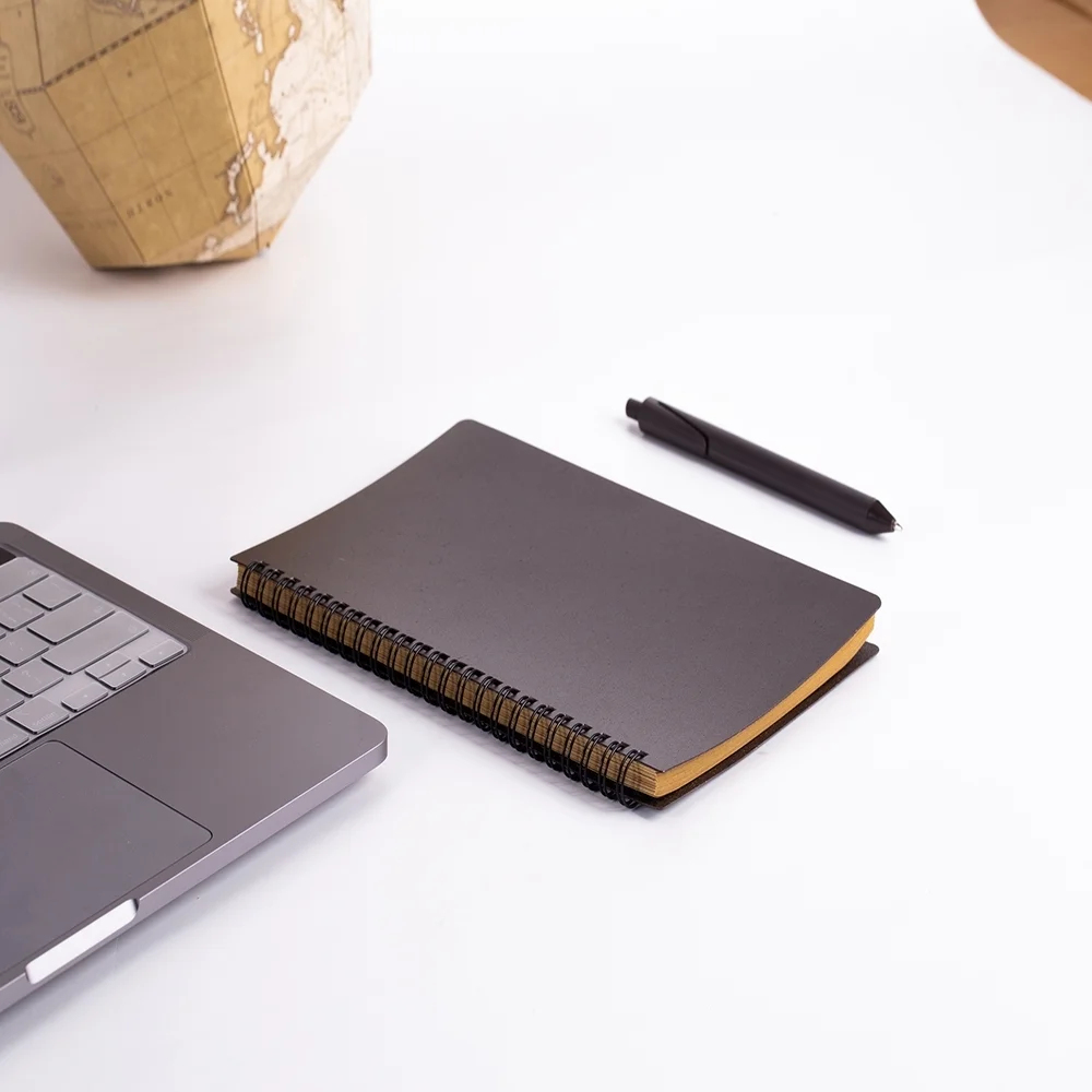 CADERNO PARA ANOTAÇÃO COM CANETA FIBRA DE CAFE - Image 6