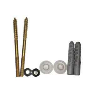 Conjunto Parafusos Fixacao Sanita Latão M5x75 EDM 01700